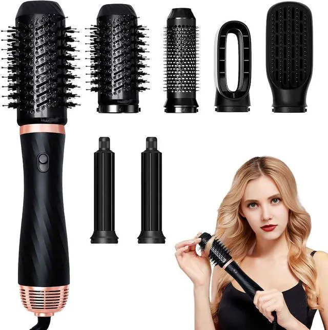 Main image of 2026 New Thermal Brush - 6 in 1 Airstyler Hot Air Brush Set - Hair Styler Styling Brush Set with Hair Dryer-Blow Dryer Hair Curler Hot Brush Massage for All Hair Types Volumizing/Curling/Straightening