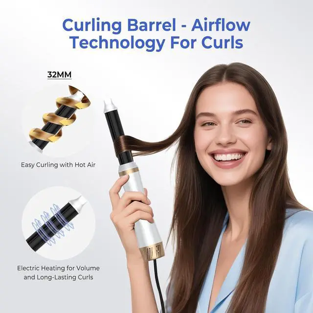 Alt view image 2 of 7 - Hair Dryer Brush 5 in 1
