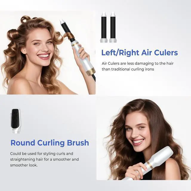 Alt view image 3 of 7 - Hair Dryer Brush 5 in 1