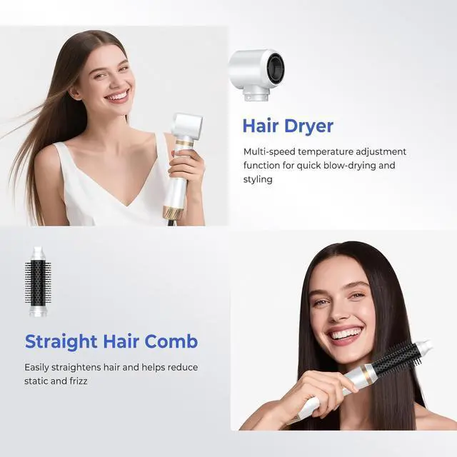 Alt view image 4 of 7 - Hair Dryer Brush 5 in 1