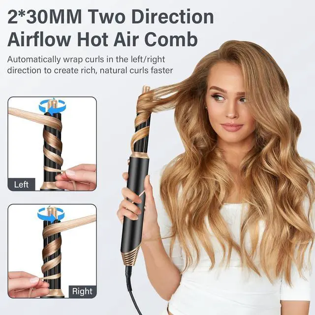 Alt view image 3 of 7 - Blow Dry Hair Styler 6 in 1