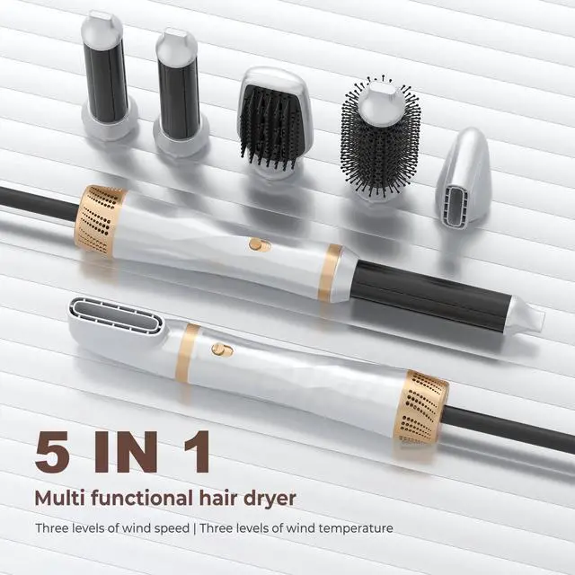 Alt view image 3 of 7 - Hair Dryer Brush 5 in 1 Blow Dryer Brush Set