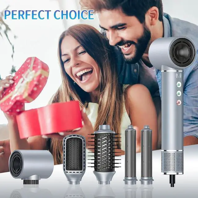 Alt view image 2 of 7 - 5 in 1 Hot Air Styler 130000 RPM New Brushless Motor Hair Styler