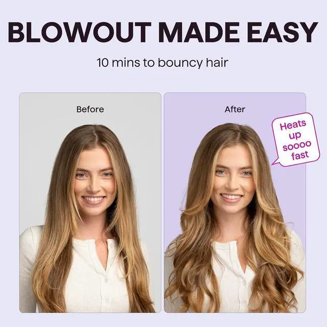 Alt view image 3 of 7 - Blowout Boost Thermal Brush Pink and Air Sculpt 5-in-1 Hair Dryer Brush