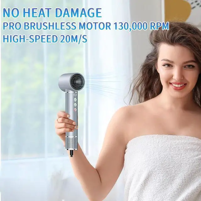 Alt view image 5 of 7 - 5 in 1 Hot Air Styler 130000 RPM New Brushless Motor Hair Styler