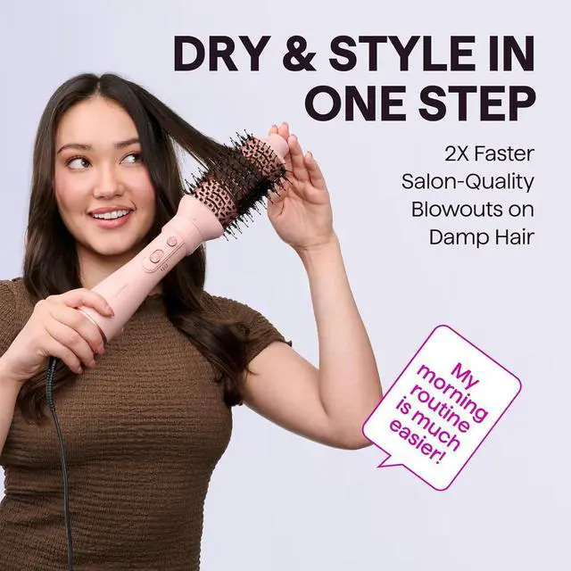 Alt view image 2 of 6 - Hair Dryer Brush 5-in-1 Hot Air Brush Set