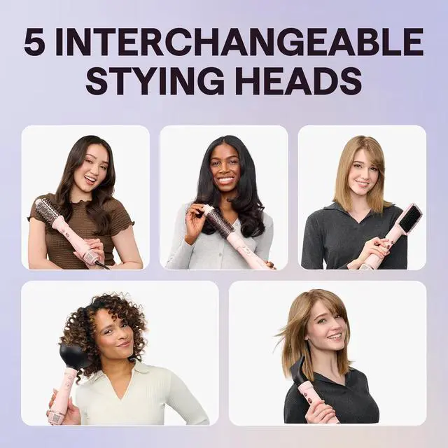 Alt view image 3 of 6 - Hair Dryer Brush 5-in-1 Hot Air Brush Set