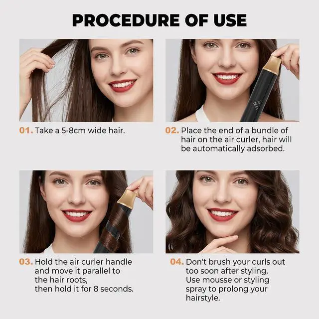 Alt view image 7 of 7 - 5 in 1 Hair Styler Hot Air Styler