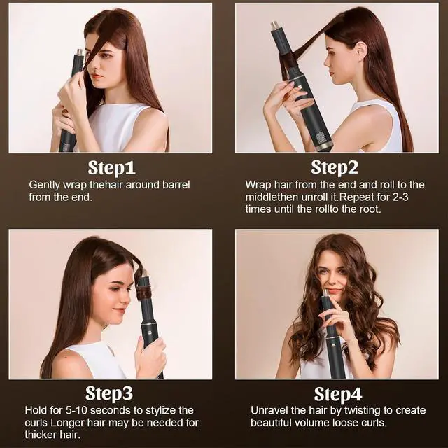 Alt view image 5 of 6 - 5 in 1 Hair Styler Magic Hair Styler Set