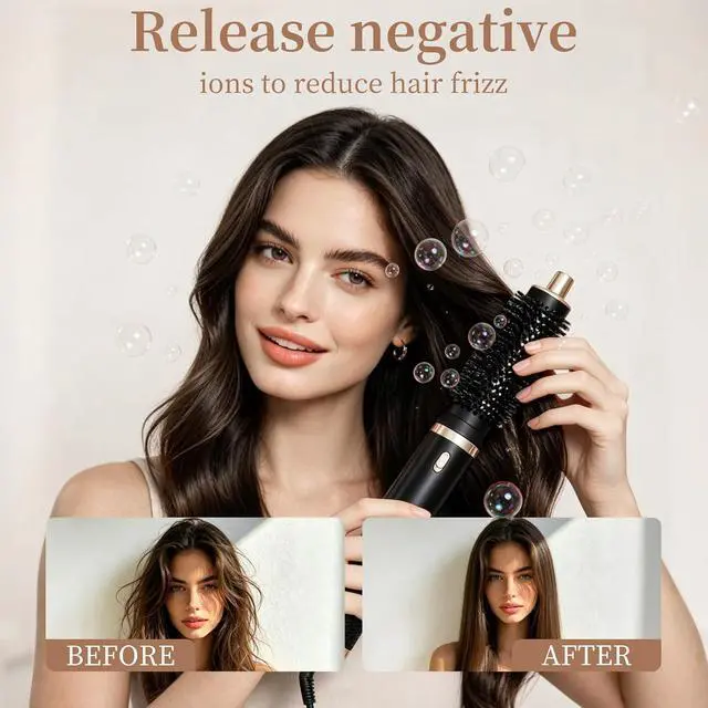 Alt view image 4 of 7 - Hair Dryer Comb 5-in-1 Automatic air Curling Iron Set Hair