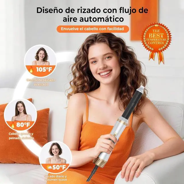 Alt view image 3 of 7 - Hair Styler 5 in 1 Hair Dryer Brush
