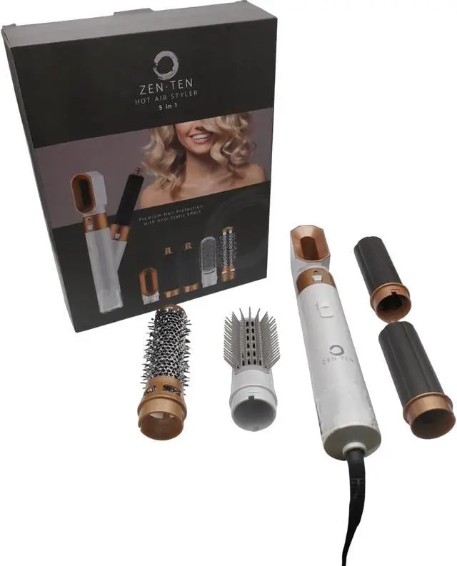 Alt view image 4 of 5 - Zenten 5 in 1 Multi Hot Air Styler/Hair Dryer Brush to Curl