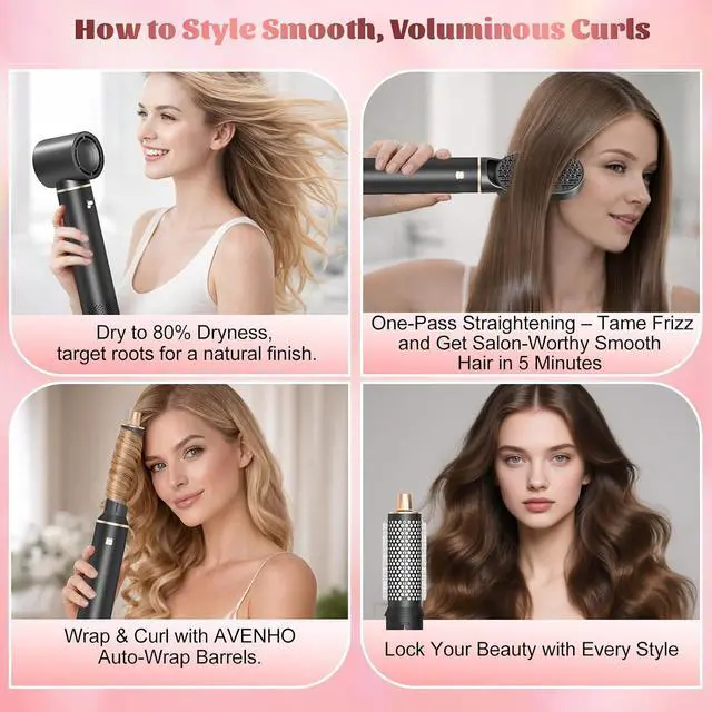 Alt view image 2 of 6 - 5 in 1 Hair Styler Air Curling Wrap