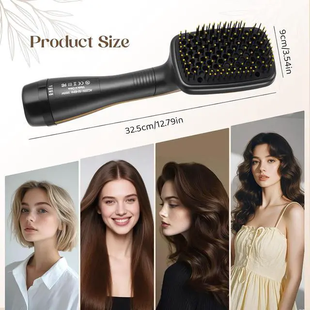 Alt view image 6 of 7 - 3 in 1 Hair Dryer Brush Hot Air Styling Brush