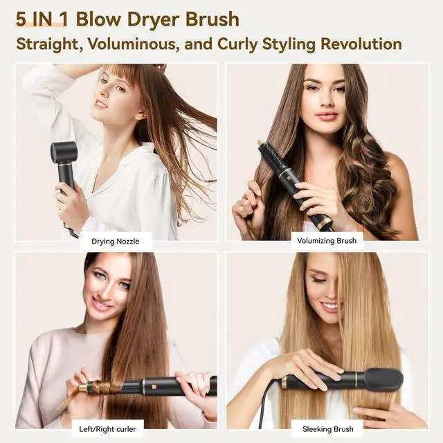 Alt view image 2 of 7 - 5 in 1 Hair Styler Magic Styler Without Heat Damage