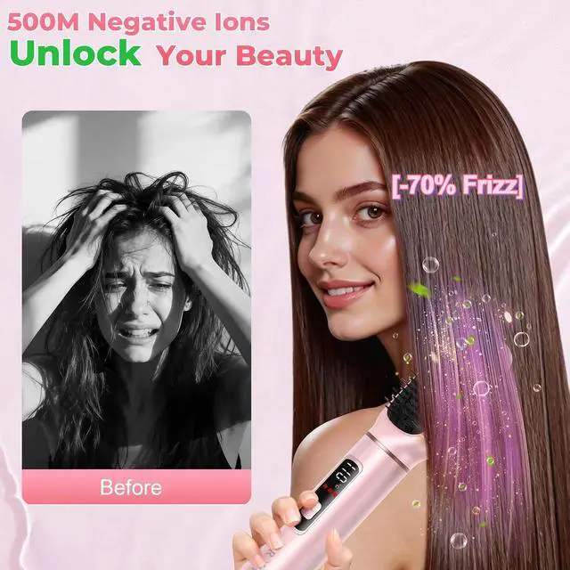 Alt view image 6 of 7 - 8 in 1 Hot Air Brush Hair Styler