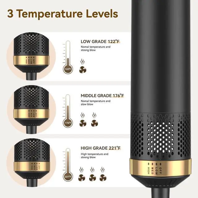 Alt view image 3 of 7 - 5 in 1 Hair Styler Magic Styler Without Heat Damage
