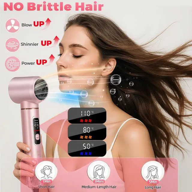 Alt view image 4 of 7 - 8 in 1 Hot Air Brush Hair Styler
