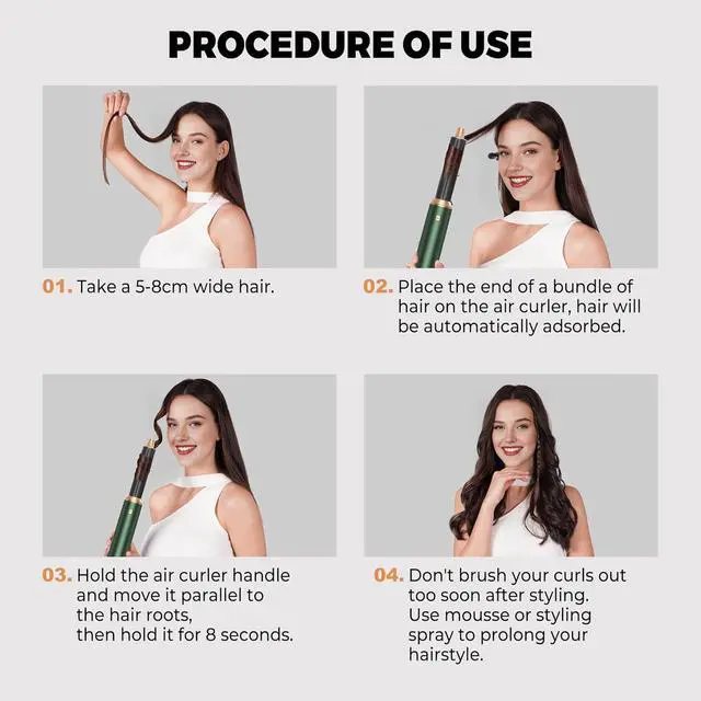 Alt view image 4 of 7 - Magic Styler 7 in 1 with 110000 RPM High Speed Hair Styler
