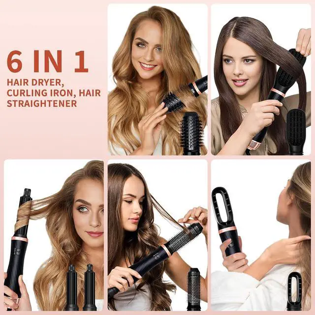 Alt view image 3 of 7 - 1000W Air Styler 6 in 1 Hair Styler