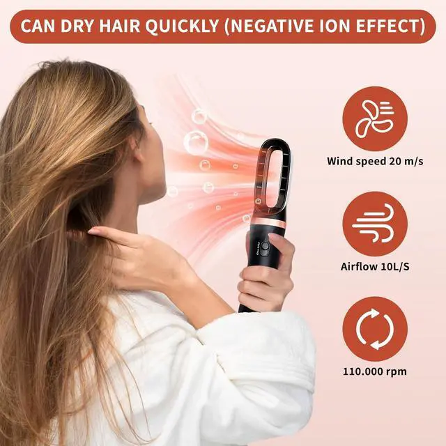 Alt view image 5 of 7 - 1000W Air Styler 6 in 1 Hair Styler