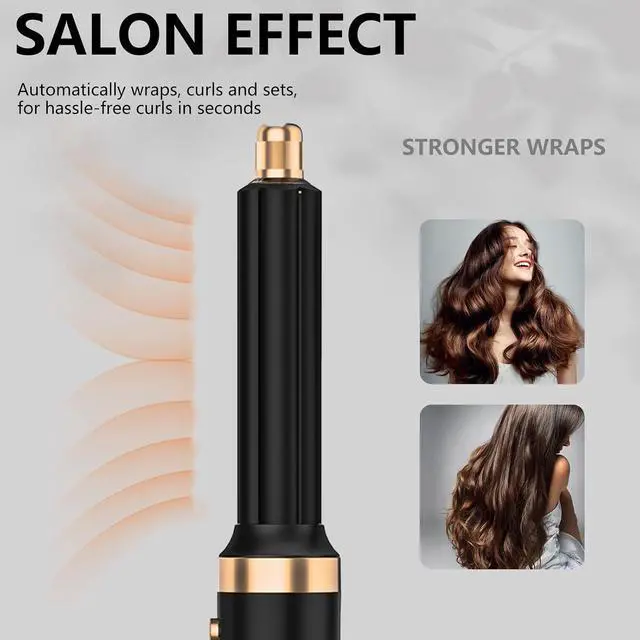 Alt view image 6 of 7 - Foldable 5 in 1 Auto Wrap Hair Styler Brush Foldable rotating handle