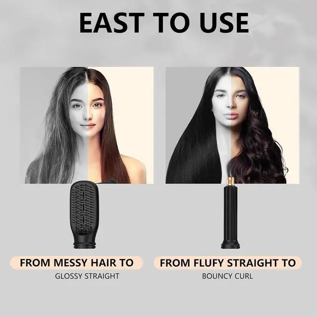 Alt view image 7 of 7 - Foldable 5 in 1 Auto Wrap Hair Styler Brush Foldable rotating handle
