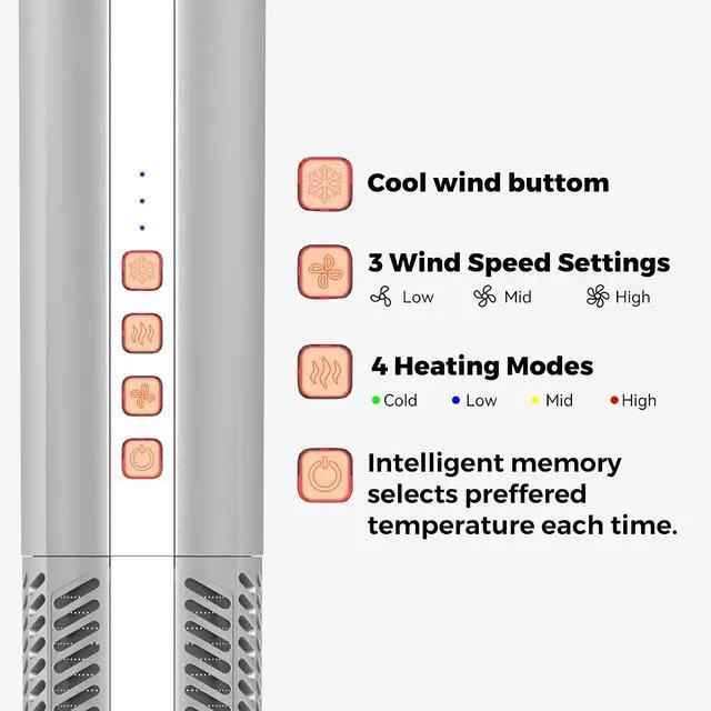 Alt view image 7 of 7 - Hair Styler 6 in 1 110000 RPM Airbrush Magic Styler