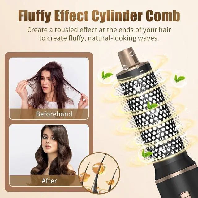 Alt view image 5 of 7 - 5 in 1 Airbrush Hair Styler Set Curl