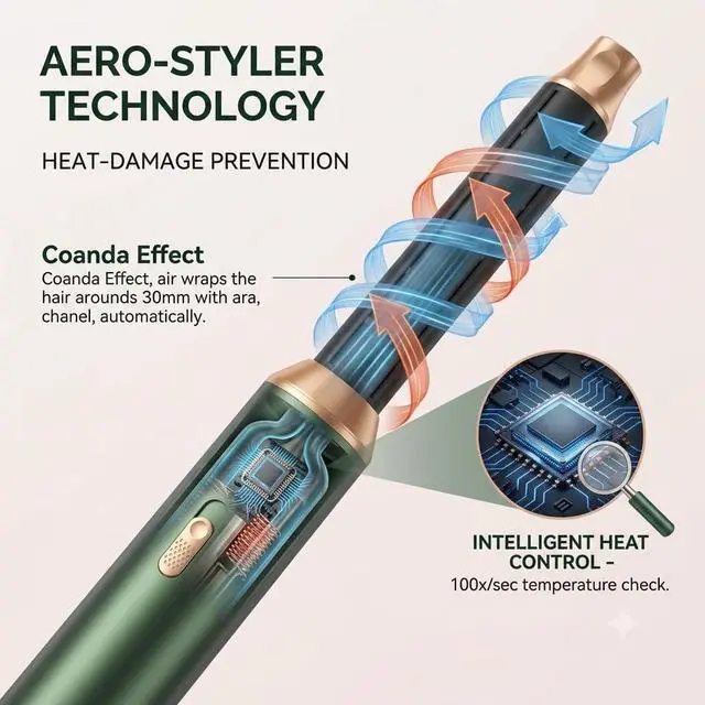 Alt view image 3 of 7 - Hair Styler 5 in 1 Magic Styler