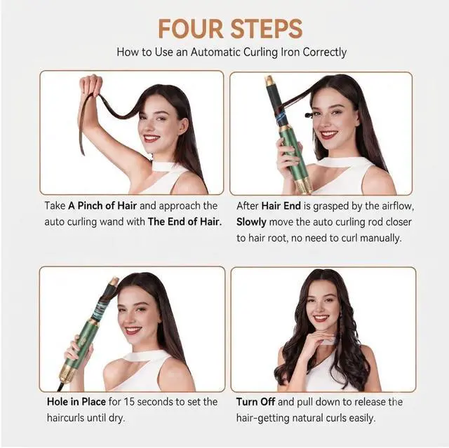 Alt view image 7 of 7 - Hair Styler 5 in 1 Magic Styler