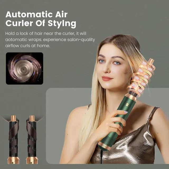 Alt view image 3 of 7 - 5 in 1 Hair Styler Airbrush 5 in 1 Multi Styler