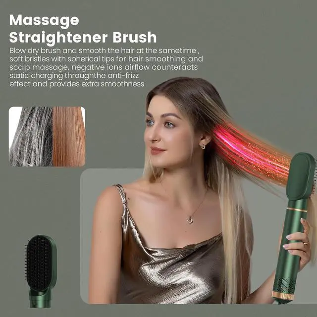 Alt view image 6 of 7 - 5 in 1 Hair Styler Airbrush 5 in 1 Multi Styler