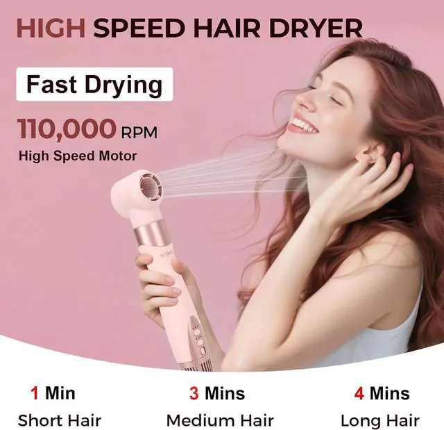Alt view image 6 of 7 - 6-in-1 Hair Dryer Set with Storage Case
