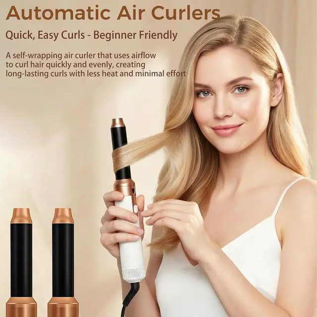 Alt view image 4 of 7 - 5 in 1 Hair Styler & Air Styler with Ionic Hairdryer