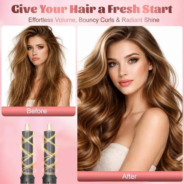 Alt view image 5 of 6 - 5 in 1 Hair Styler Hot Air Brush Air Curling Wrap