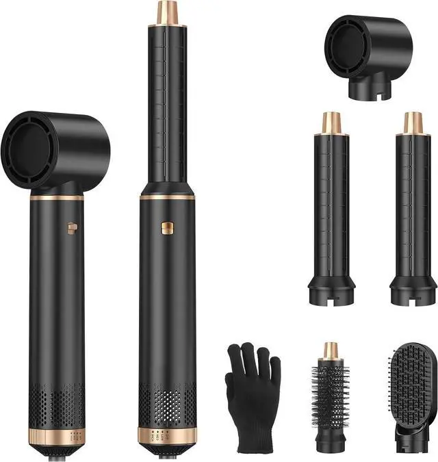 Main image of 5 in 1 Hot Air Styler Brush 1000W Hairdryer and Curler