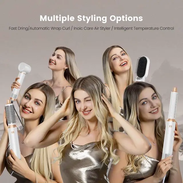 Alt view image 2 of 7 - Hair Styler 5 in 1 Magic Styler with Curl Straighten