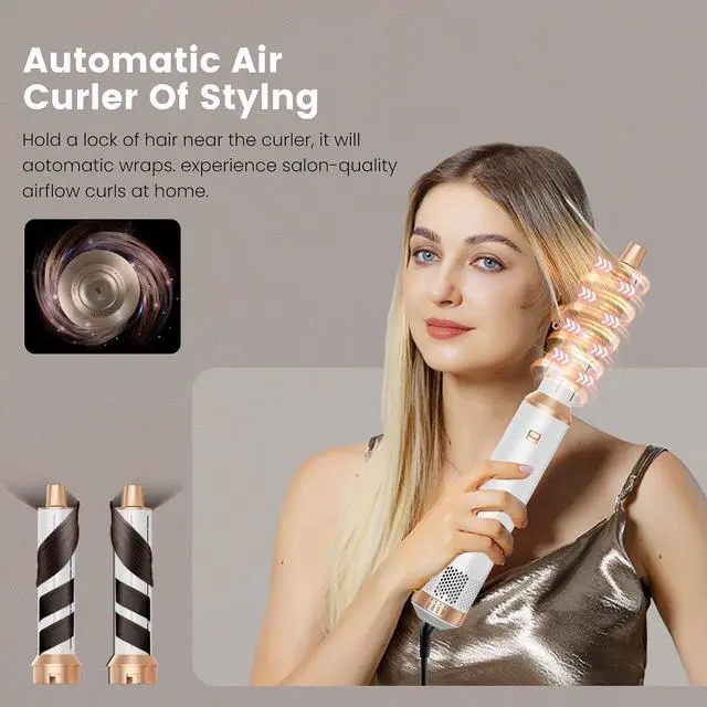 Alt view image 3 of 7 - Hair Styler 5 in 1 Magic Styler with Curl Straighten