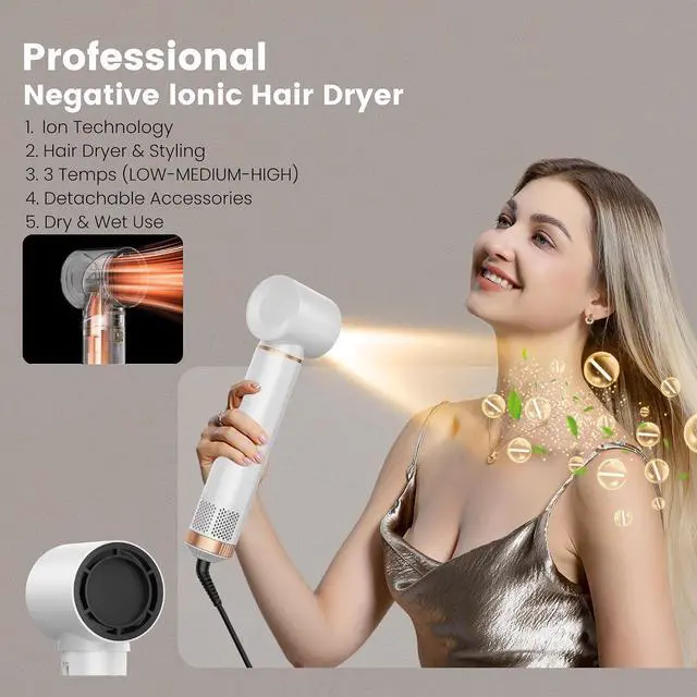 Alt view image 4 of 7 - Hair Styler 5 in 1 Magic Styler with Curl Straighten