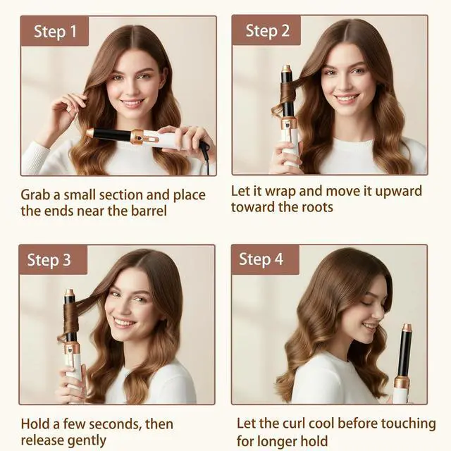 Alt view image 5 of 7 - 5 in 1 Hair Styler & Air Styler with Ionic Hairdryer