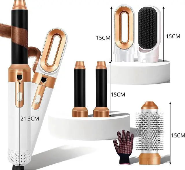 Alt view image 7 of 7 - 5 in 1 Hair Styler & Air Styler with Ionic Hairdryer