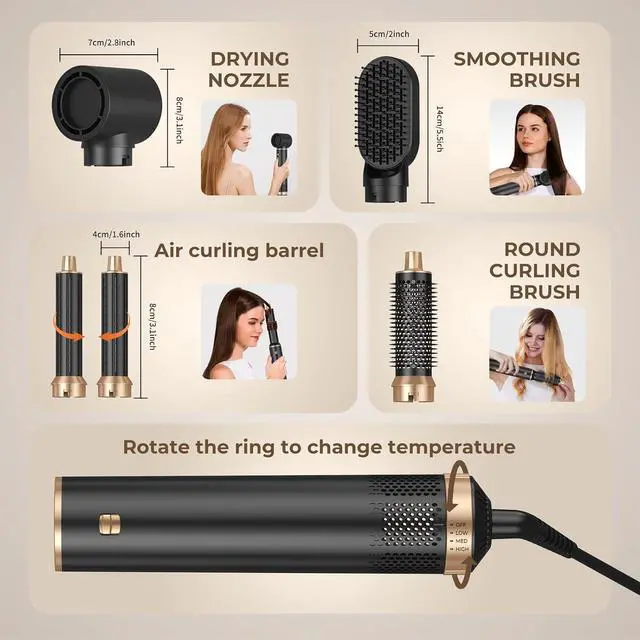 Alt view image 7 of 7 - Hair Styler 5 in 1