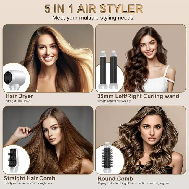 Alt view image 2 of 7 - Magic Air Styler 5 in 1 Hair Styler