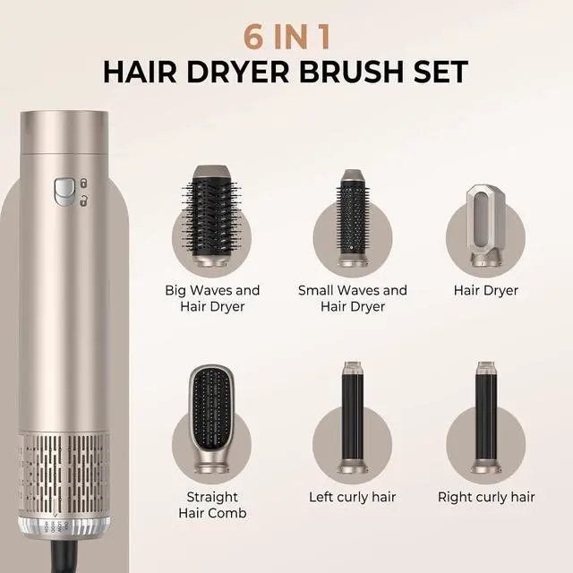 Alt view image 6 of 6 - 6 in 1 Hairstyler Set