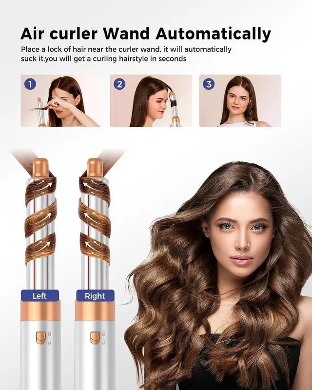 Alt view image 3 of 7 - Airbrush 6 in 1 Air Styler Multi Styler