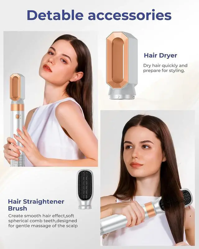Alt view image 4 of 7 - Airbrush 6 in 1 Air Styler Multi Styler