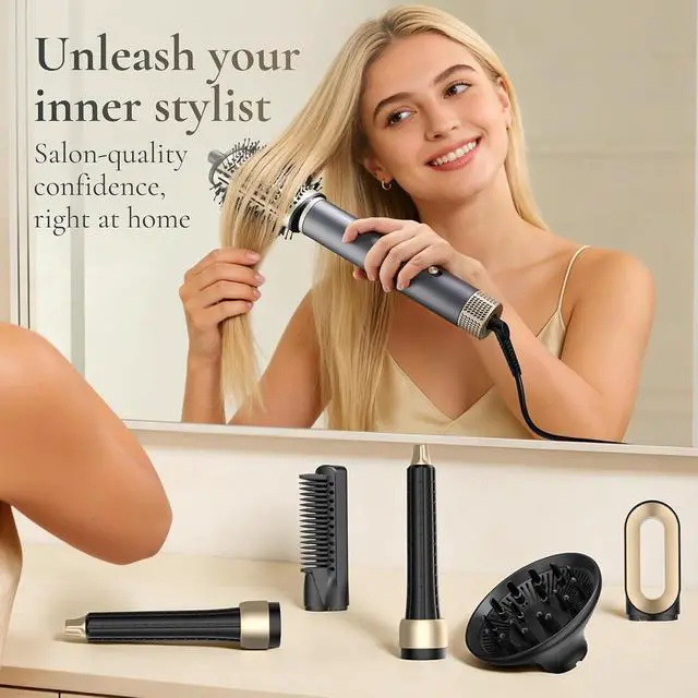 Alt view image 4 of 7 - All-in-One Hot Air Styler Fast Drying Hair Dryer