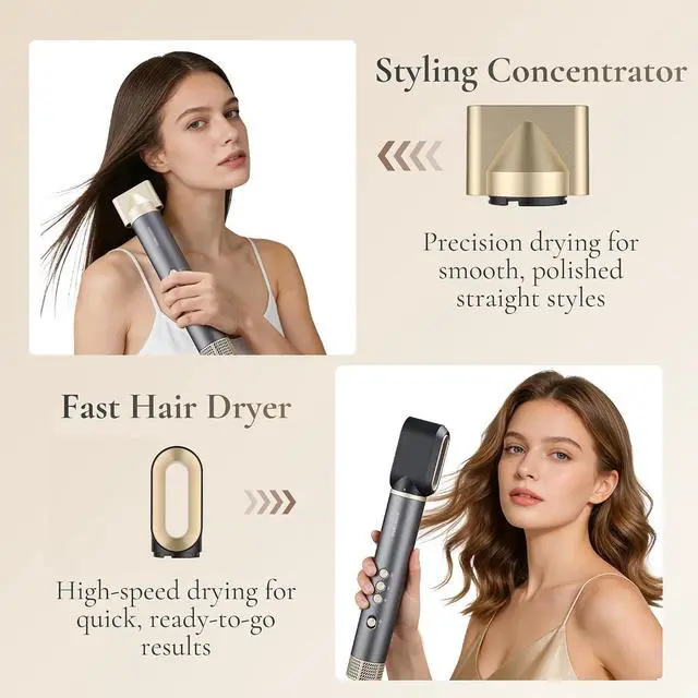 Alt view image 6 of 7 - All-in-One Hot Air Styler Fast Drying Hair Dryer