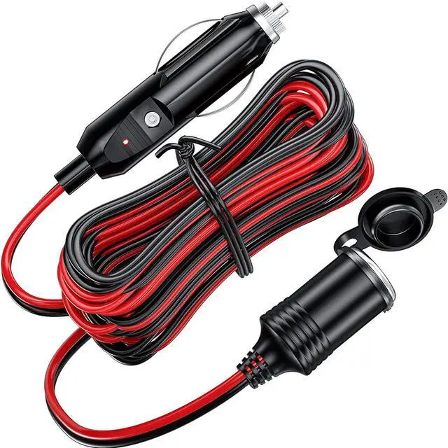 Main image of Car Cigarette Lighter Extension Cord Cable Adapter Plug 13ft/4m